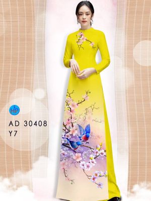 Vải Áo Dài Hoa Đào AD 30408 30